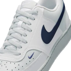 Nike Court Vision Low Sneakers Wit Donkerblauw Platinum