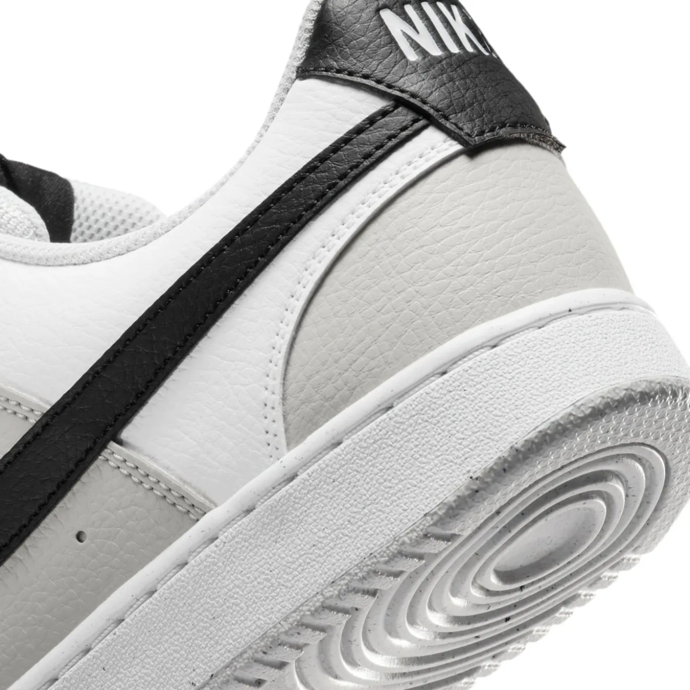 Nike Court Vision Low Sneakers Lichtgrijs Wit Zwart