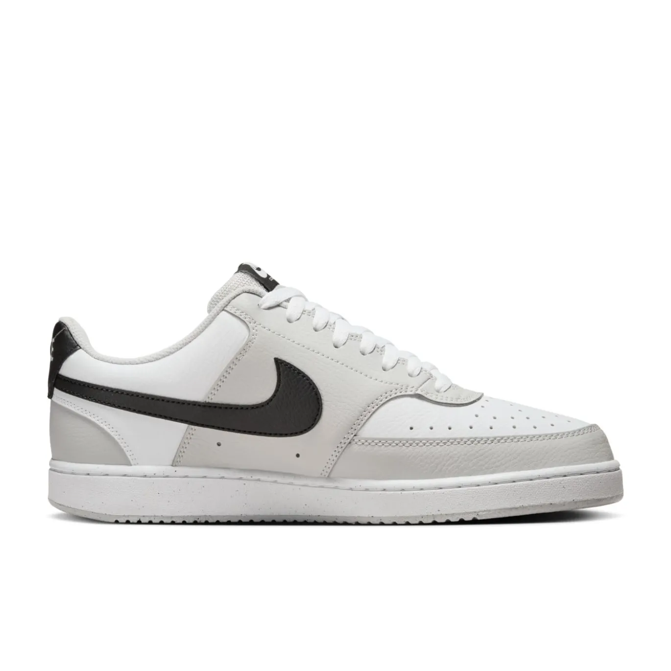 Nike Court Vision Low Sneakers Lichtgrijs Wit Zwart