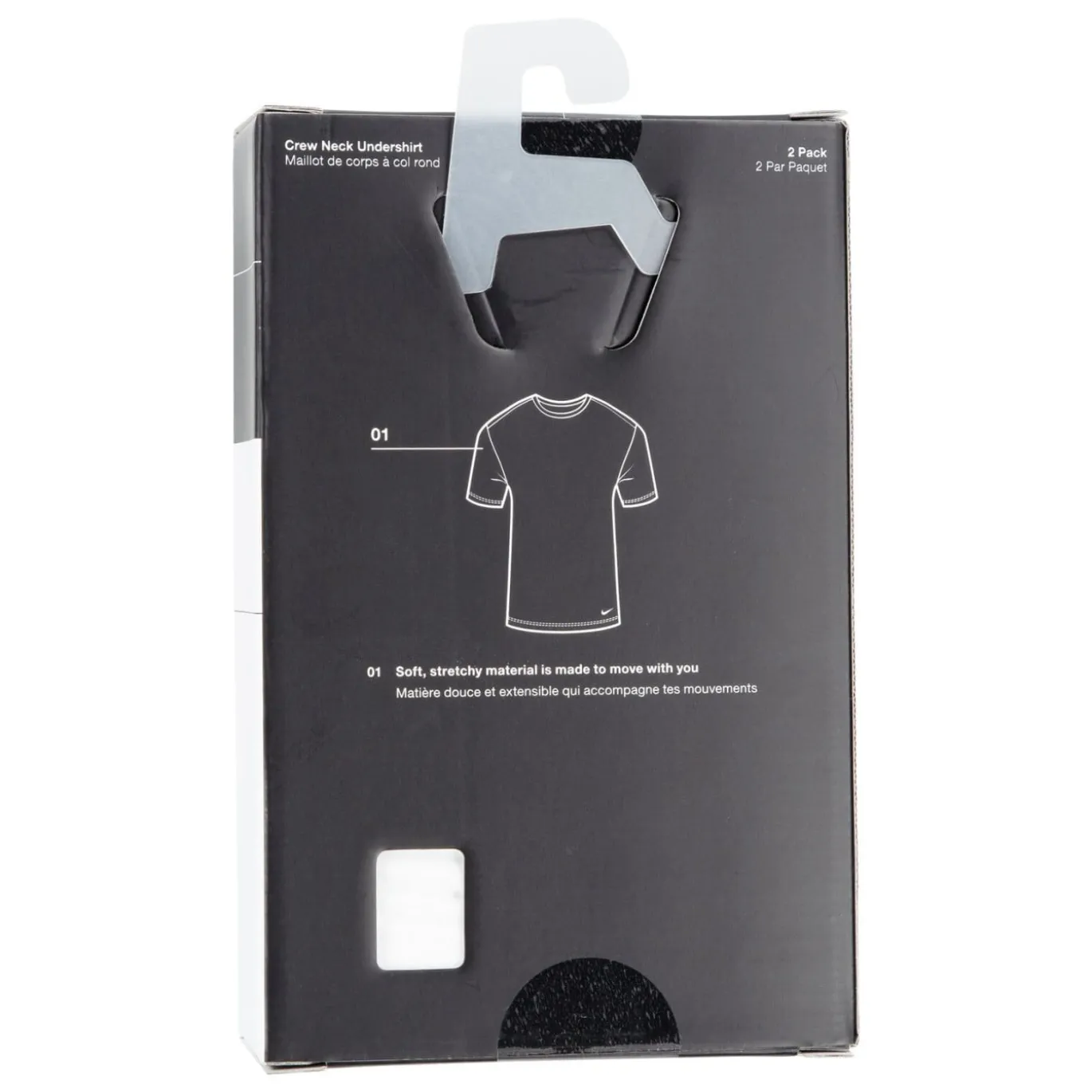 Nike Crew Ondershirt 2-Pack Jongens Zwart Wit