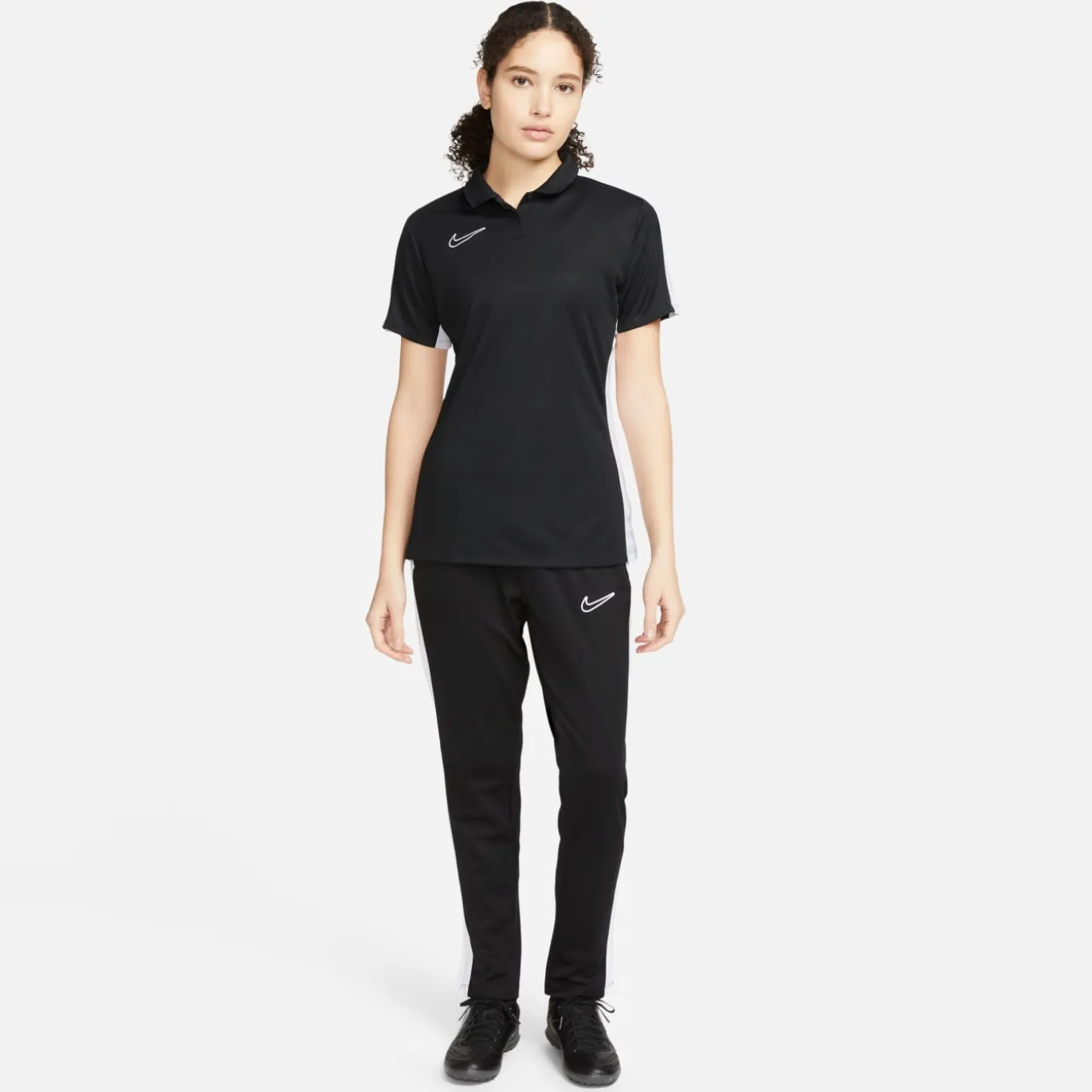 Nike Dri-FIT Academy 23 Polo Dames Zwart Wit