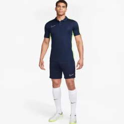 Nike Dri-FIT Academy 23 Polo Donkerblauw Geel Wit
