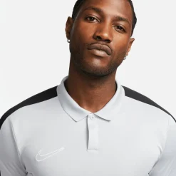 Nike Dri-FIT Academy 23 Polo Grijs Zwart Wit