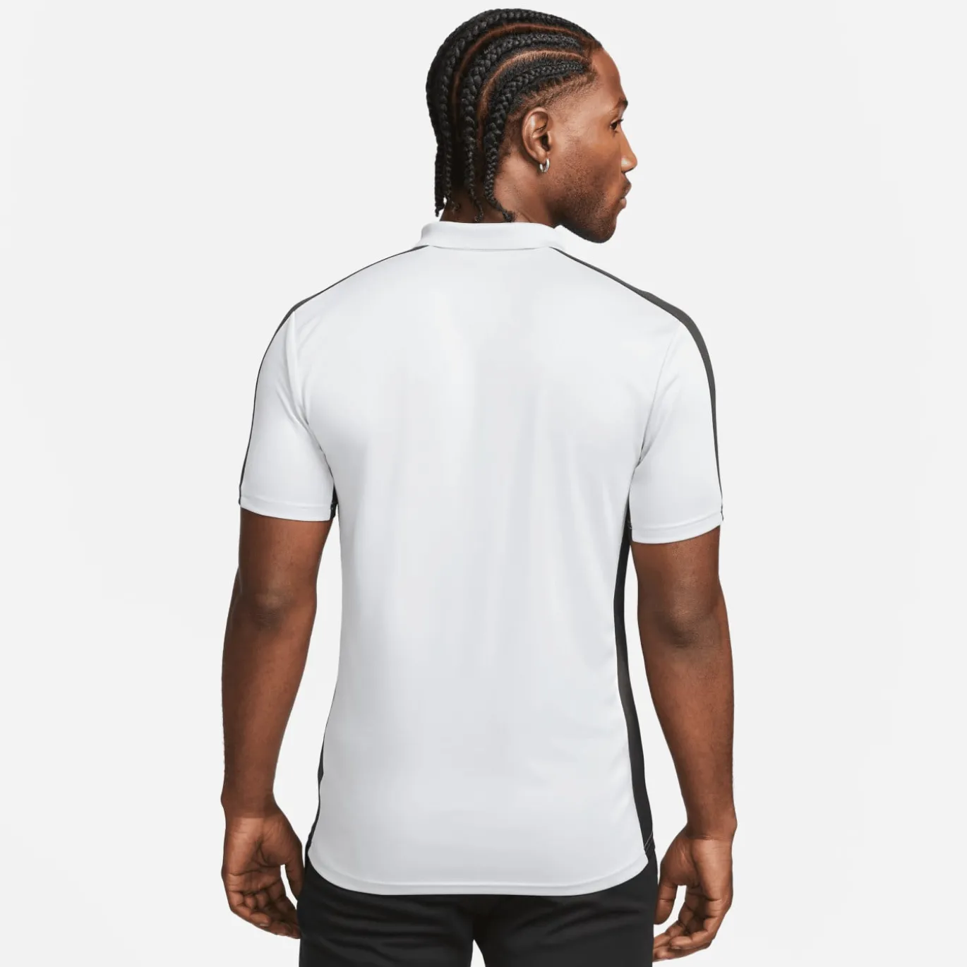 Nike Dri-FIT Academy 23 Polo Grijs Zwart Wit