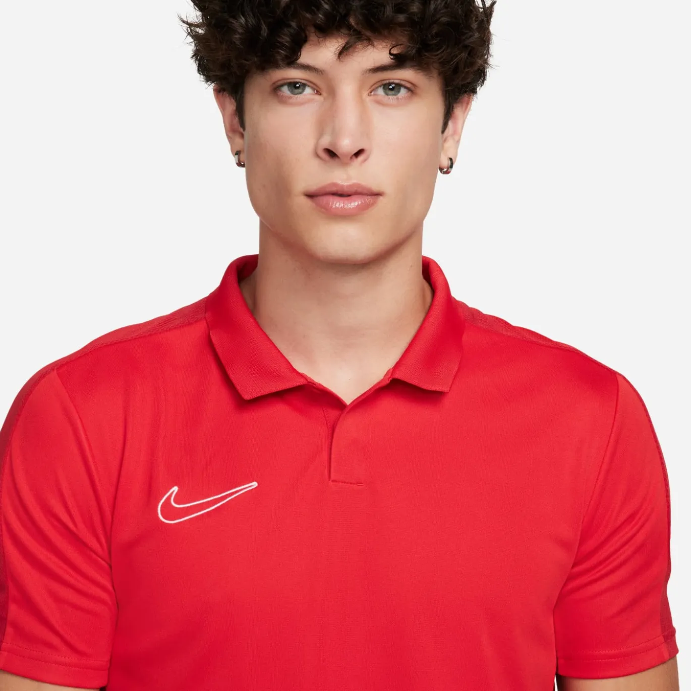 Nike Dri-FIT Academy 23 Polo Rood Wit
