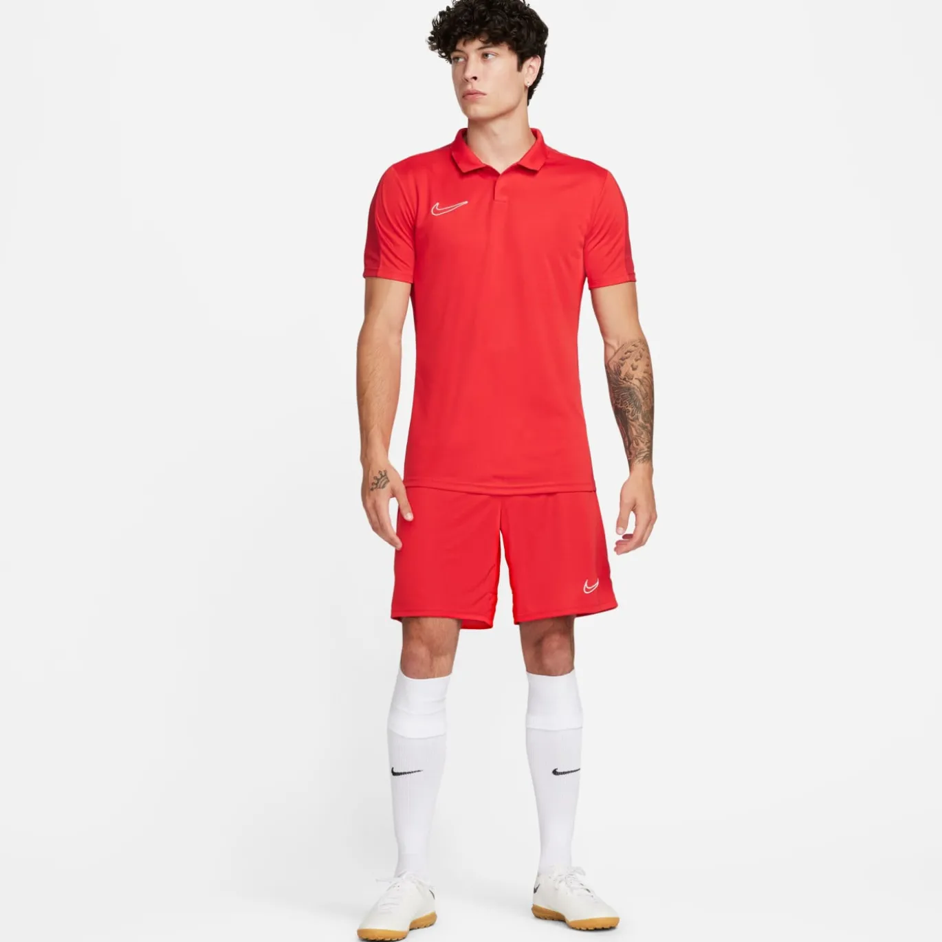 Nike Dri-FIT Academy 23 Polo Rood Wit