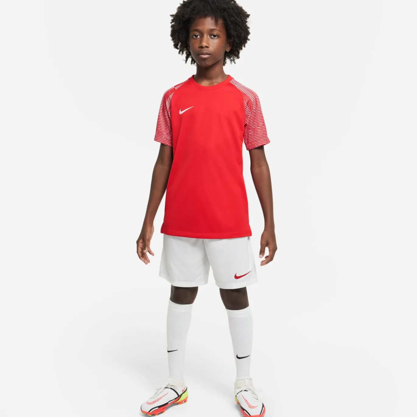 Nike Dri-Fit Academy Trainingsshirt Kids Rood Wit