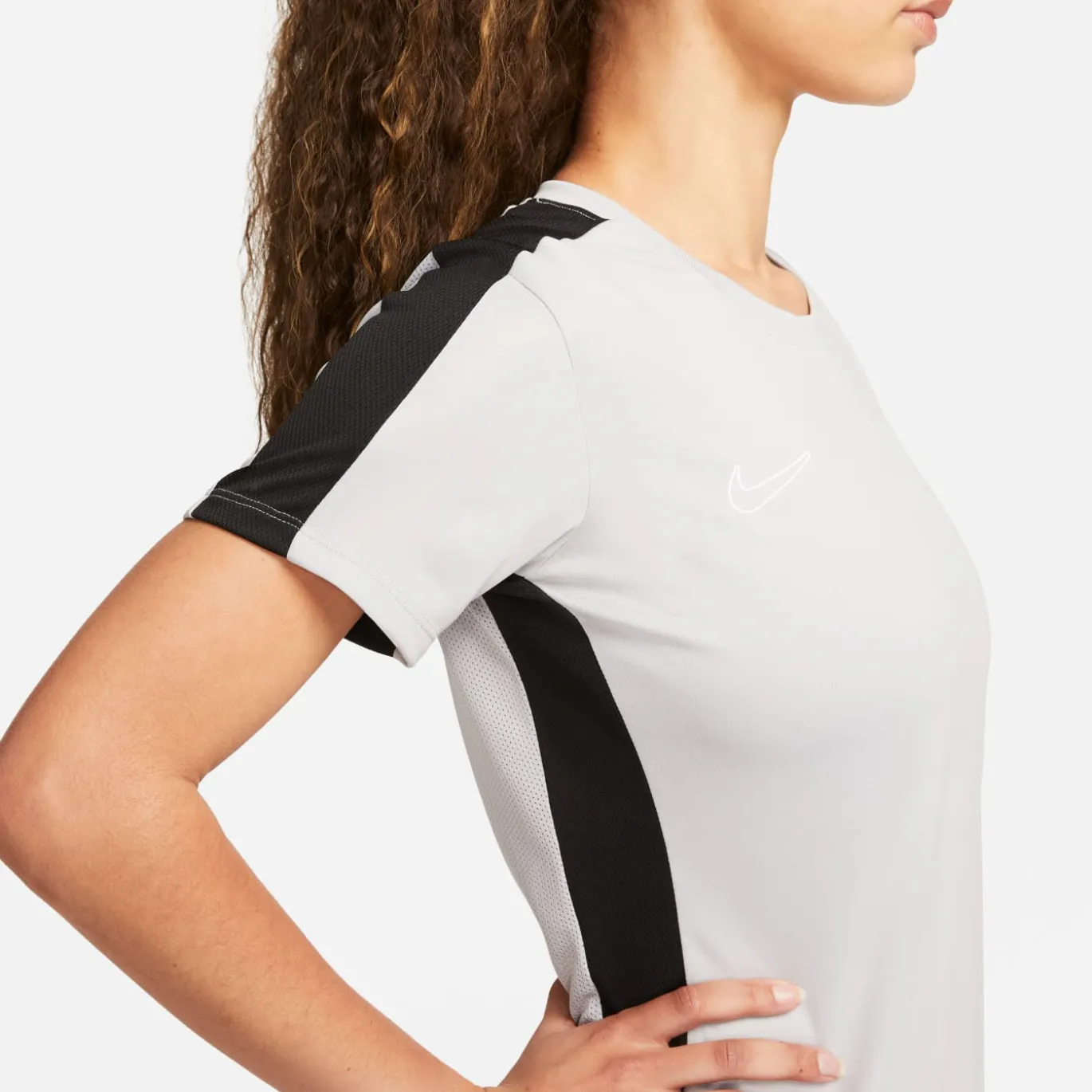 Nike Dri-FIT Academy 23 Trainingsshirt Dames Grijs Zwart Wit