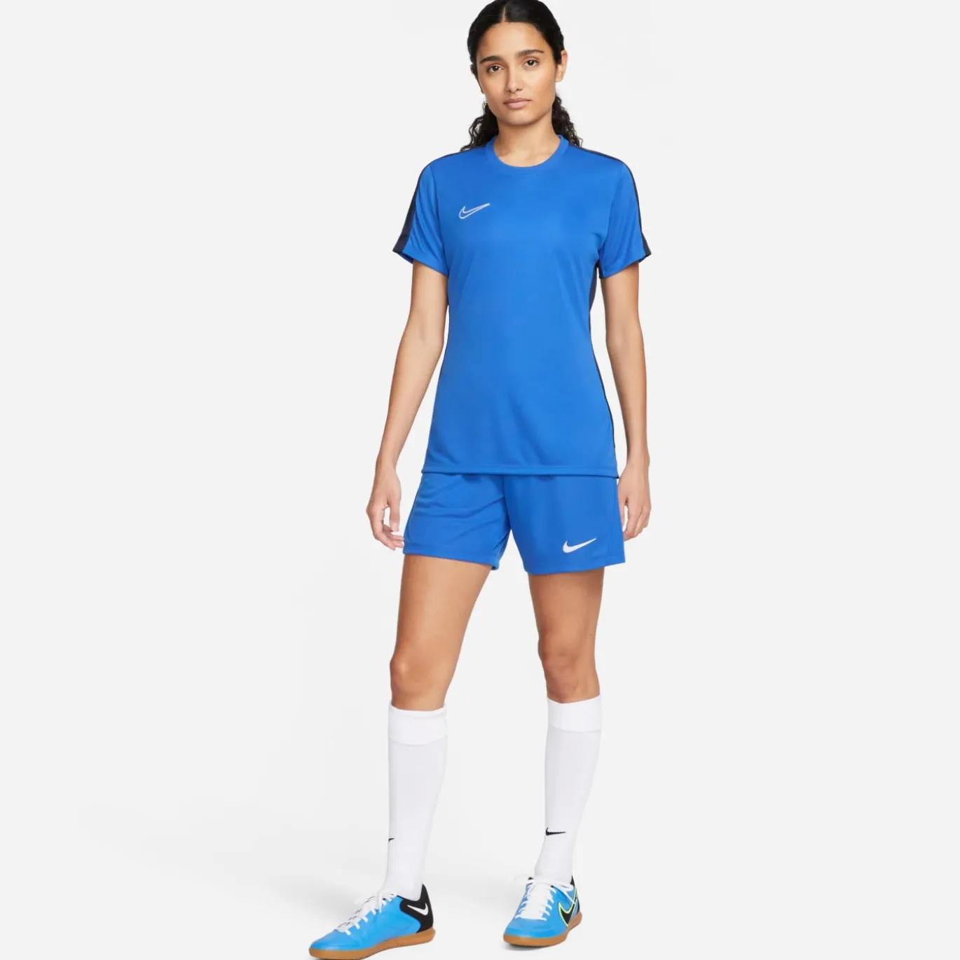 Nike Dri-FIT Academy 23 Trainingsshirt Dames Blauw Donkerblauw Wit