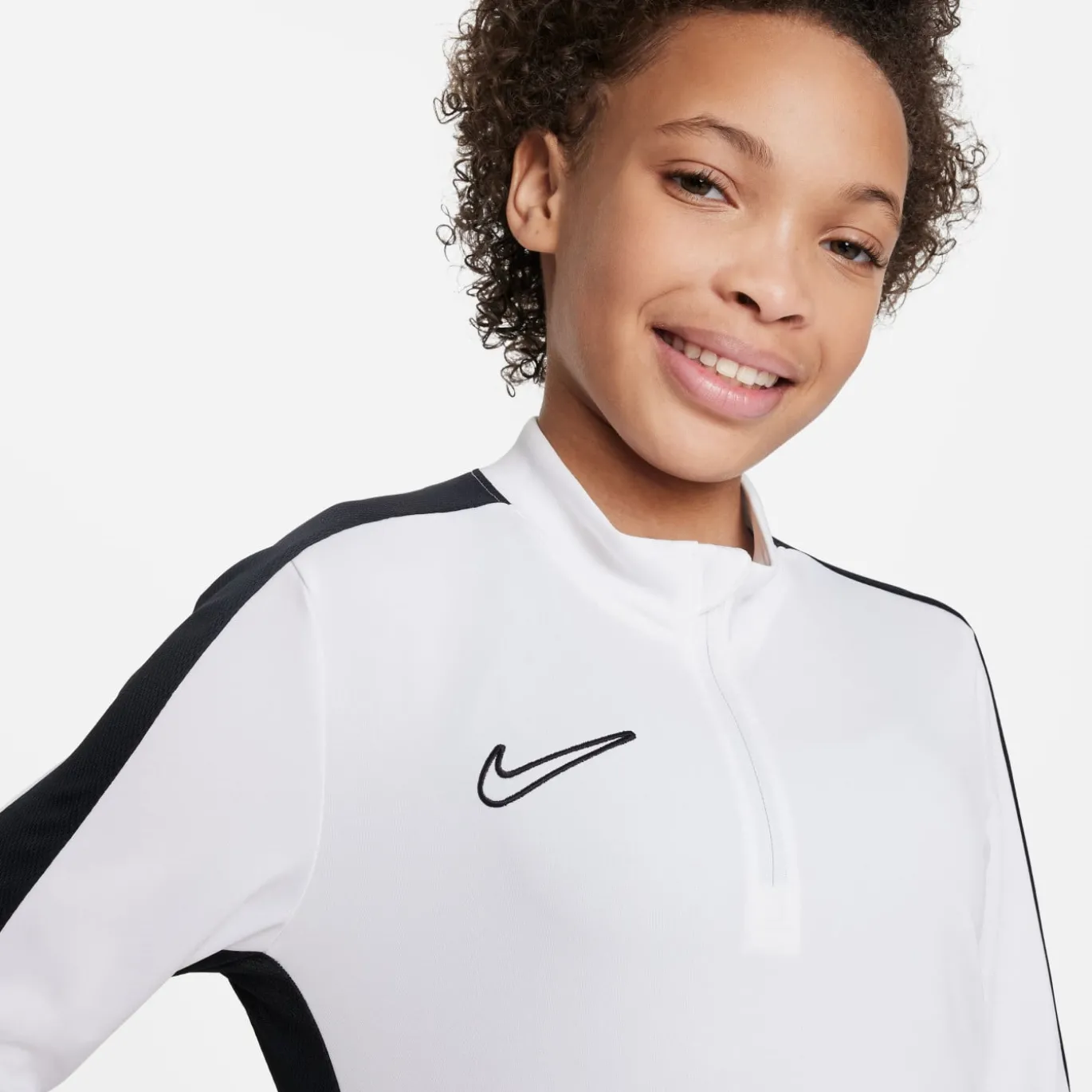 Nike Dri-FIT Academy 23 Trainingstrui 1/4-Zip Kids Wit Zwart
