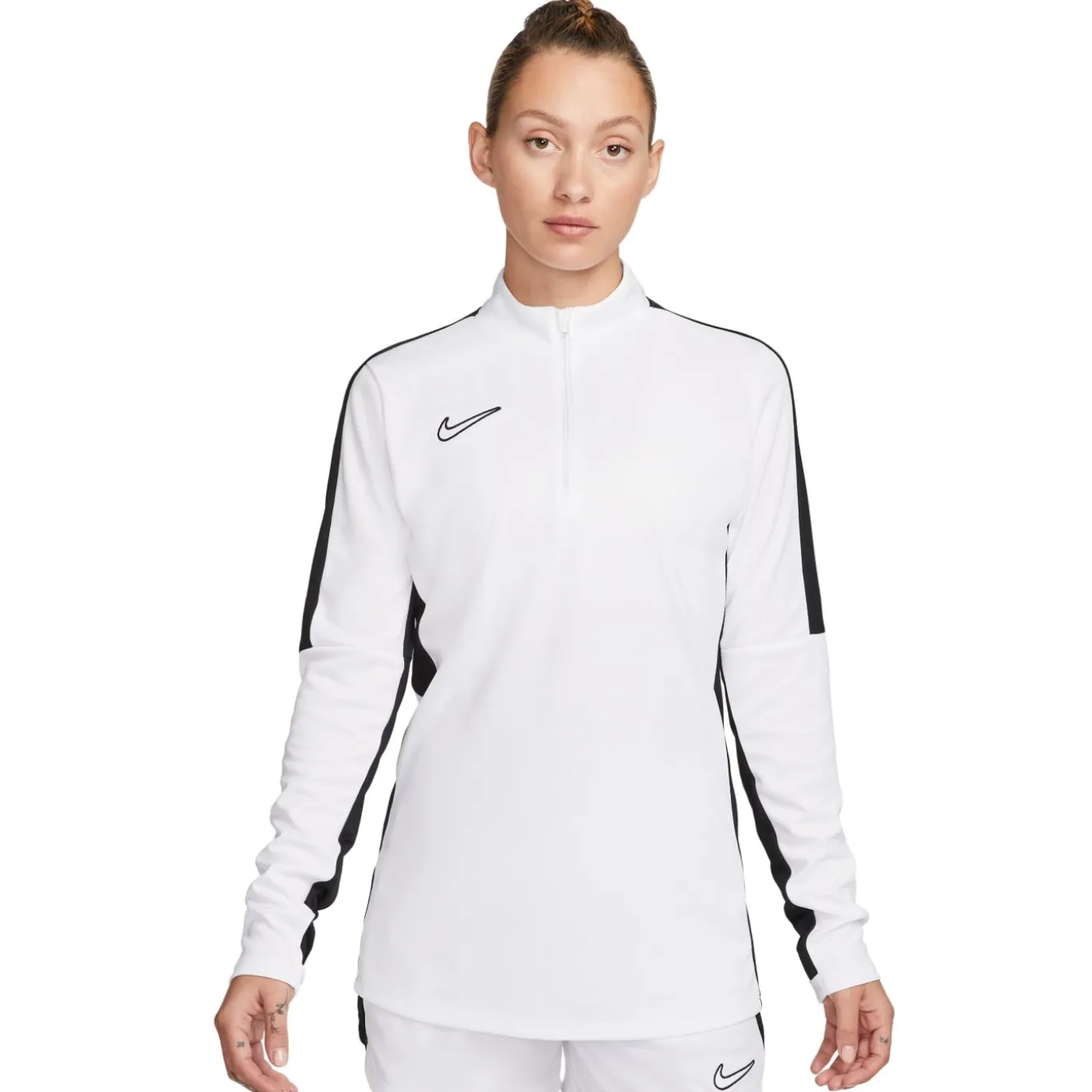 Nike Dri-FIT Academy 23 Trainingstrui 1/4-Zip Dames Wit Zwart