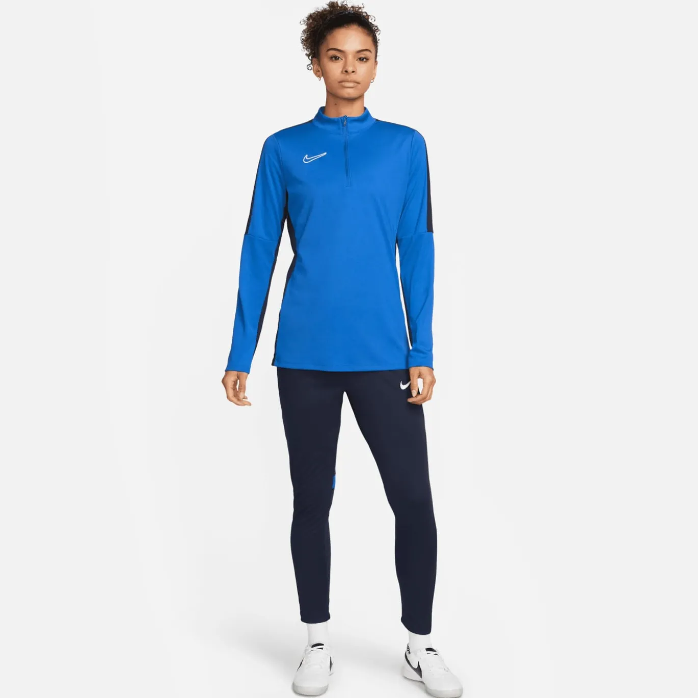 Nike Dri-FIT Academy 23 Trainingstrui 1/4-Zip Dames Blauw Donkerblauw Wit