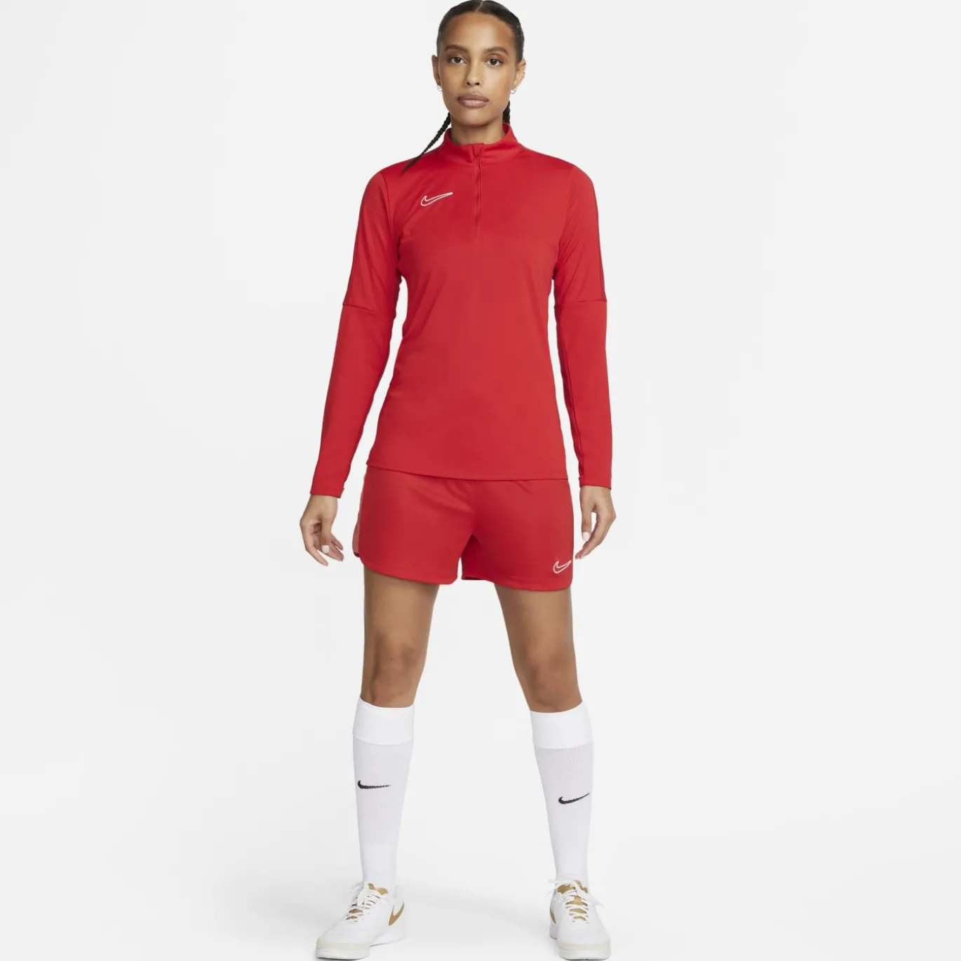 Nike Dri-FIT Academy 23 Trainingstrui 1/4-Zip Dames Rood Wit
