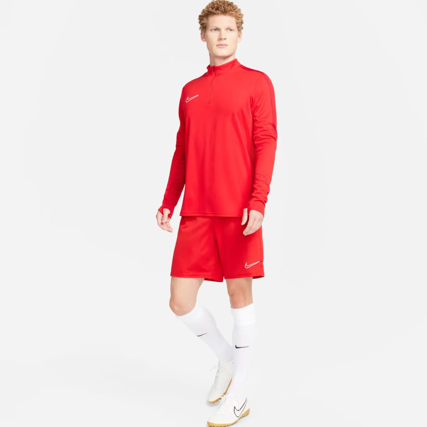 Nike Dri-FIT Academy 23 Trainingstrui 1/4-Zip Rood Wit