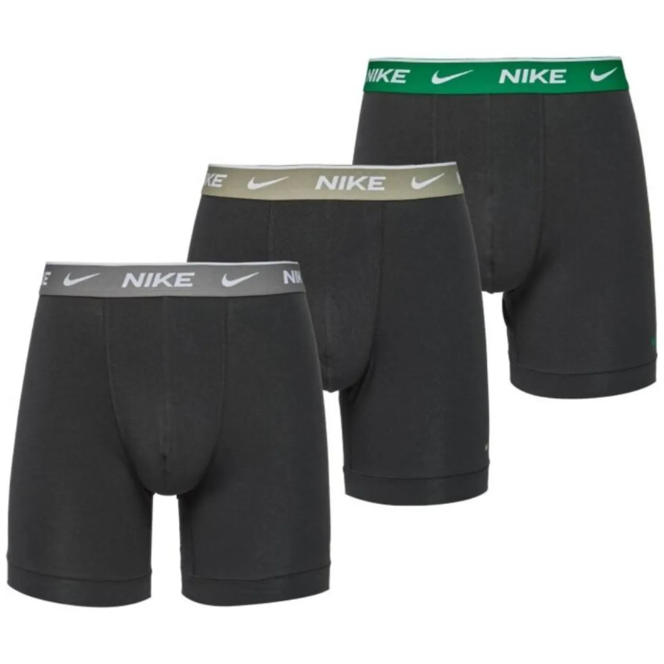 Nike Dri Fit Essential Cotton Stretch Boxer 3 Pack Military