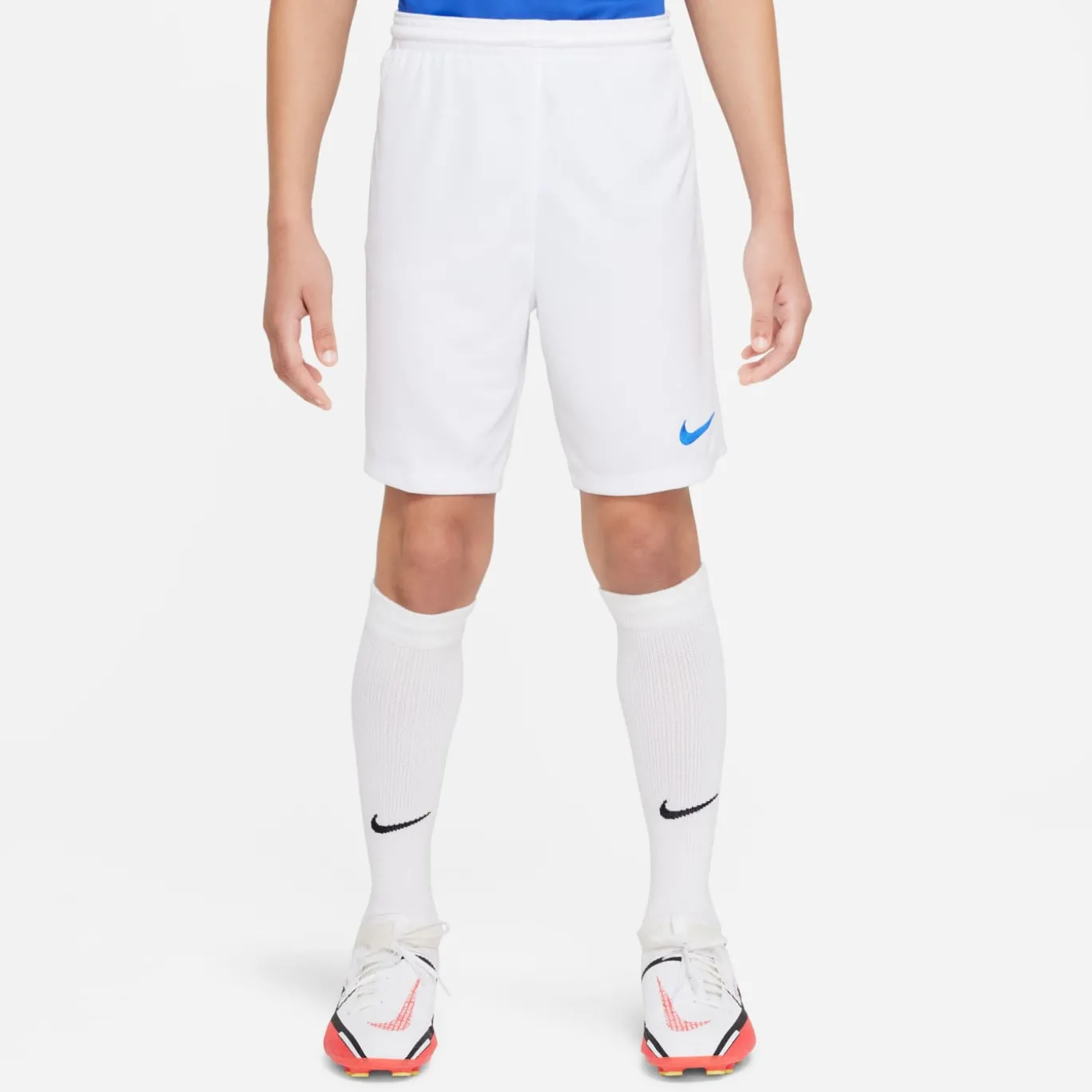 Nike Dri-FIT Park III Voetbalbroekje Kids Wit Blauw