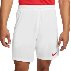 Nike Dri-FIT Park III Voetbalbroekje Wit Rood