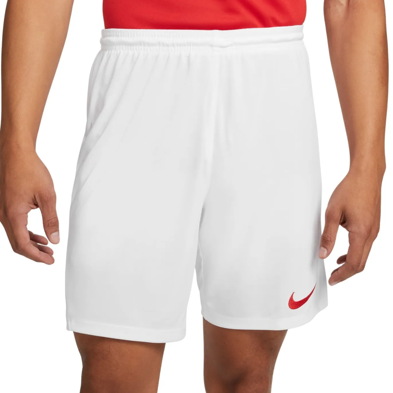 Nike Dri-FIT Park III Voetbalbroekje Wit Rood