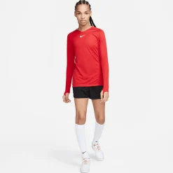 Nike Dri-FIT Park Ondershirt Lange Mouwen Dames Rood Wit