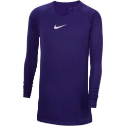 Nike Dri-Fit Park Ondershirt Lange Mouwen Kids Paars Wit