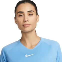 Nike Dri-FIT Park Ondershirt Lange Mouwen Dames Lichtblauw Wit