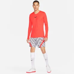 Nike Dri-FIT Park Ondershirt Lange Mouwen Felrood Zwart