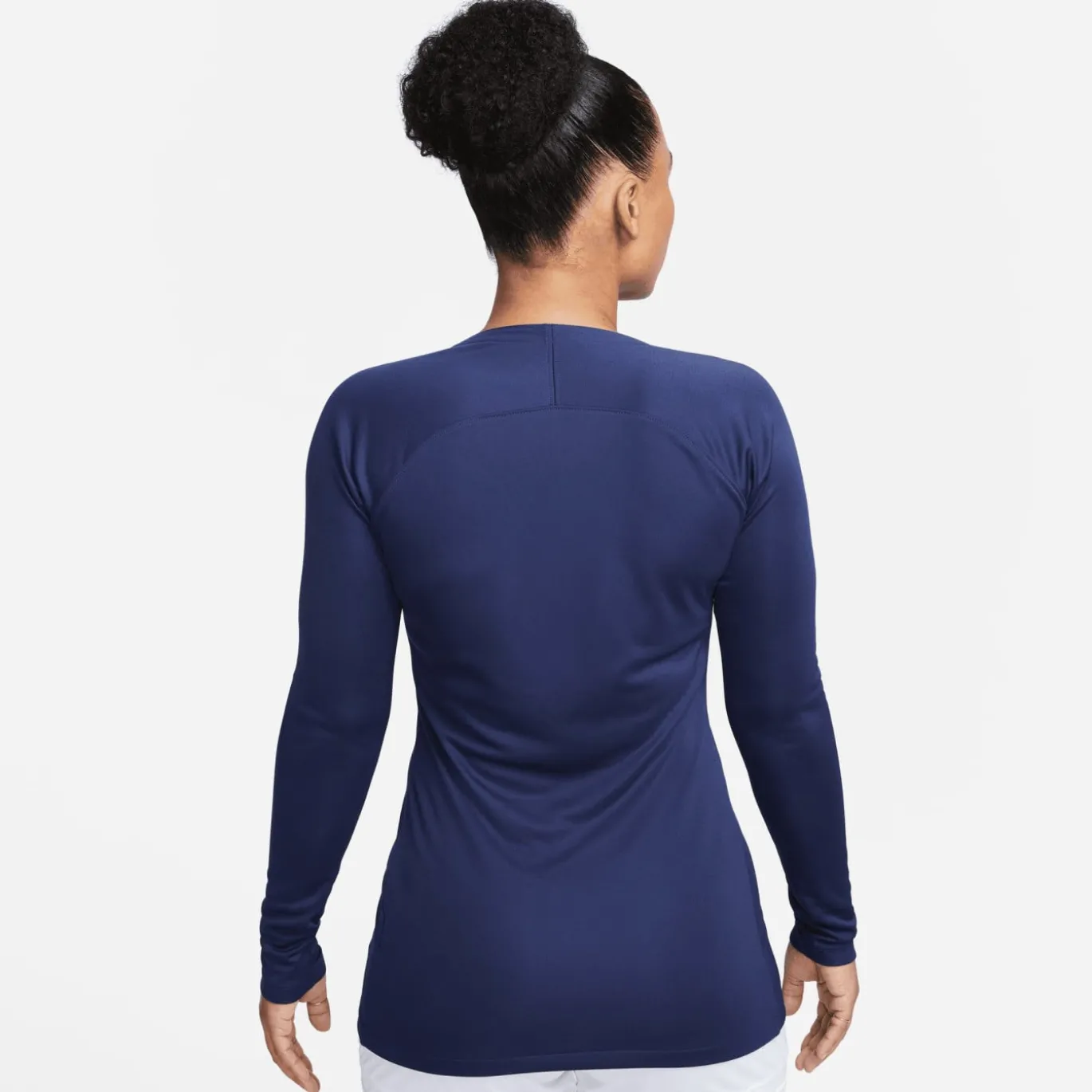 Nike Dri-FIT Park Ondershirt Lange Mouwen Dames Donkerblauw Wit