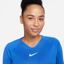 Nike Dri-FIT Park Ondershirt Lange Mouwen Dames Blauw Wit