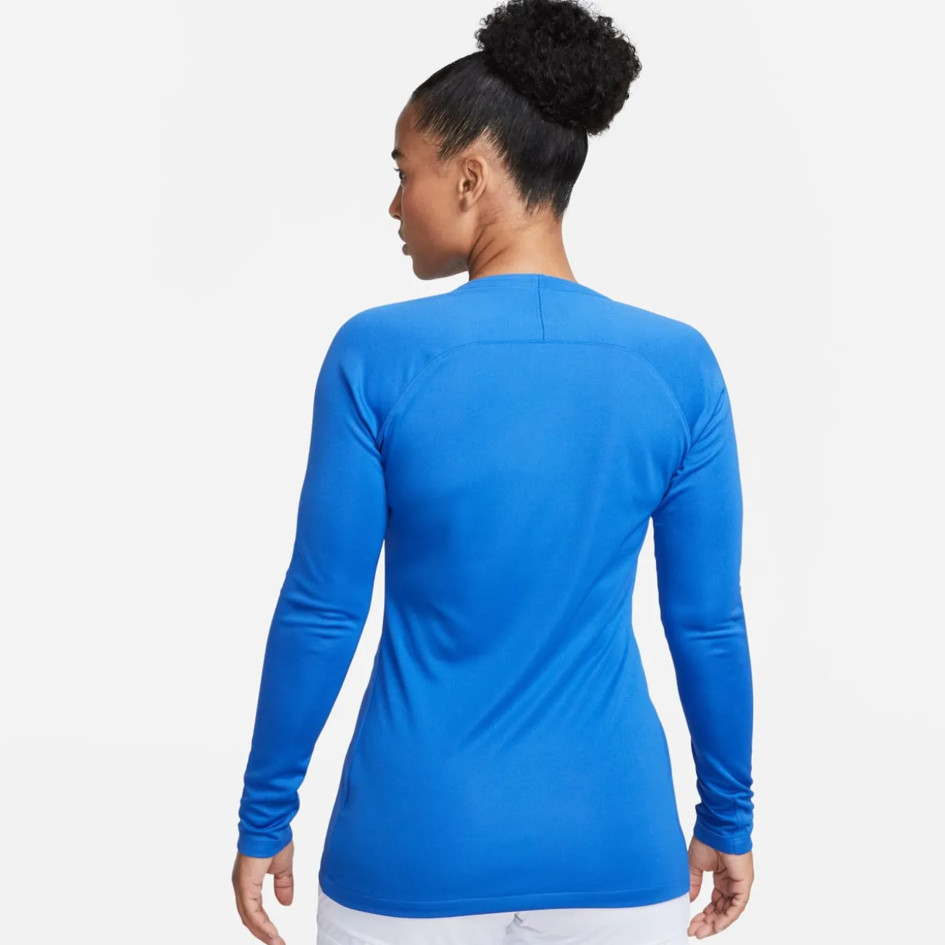 Nike Dri-FIT Park Ondershirt Lange Mouwen Dames Blauw Wit