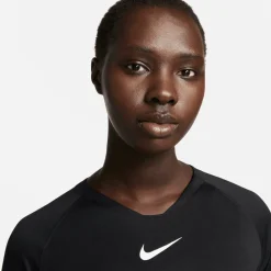 Nike Dri-FIT Park Ondershirt Lange Mouwen Dames Zwart Wit