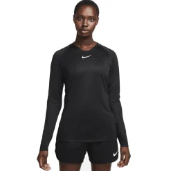 Nike Dri-FIT Park Ondershirt Lange Mouwen Dames Zwart Wit