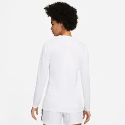 Nike Dri-FIT Park Ondershirt Lange Mouwen Dames Wit Grijs