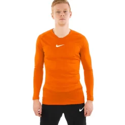 Nike Dri-FIT Park Ondershirt Lange Mouwen Oranje Wit