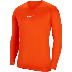 Nike Dri-FIT Park Ondershirt Lange Mouwen Oranje Wit