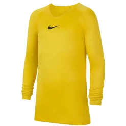 Nike Dri-FIT Park Ondershirt Lange Mouwen Kids Geel Zwart