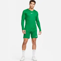 Nike Dri-FIT Park Ondershirt Lange Mouwen Groen Wit