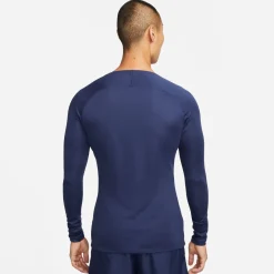 Nike Dri-FIT Park Ondershirt Lange Mouwen Donkerblauw Wit
