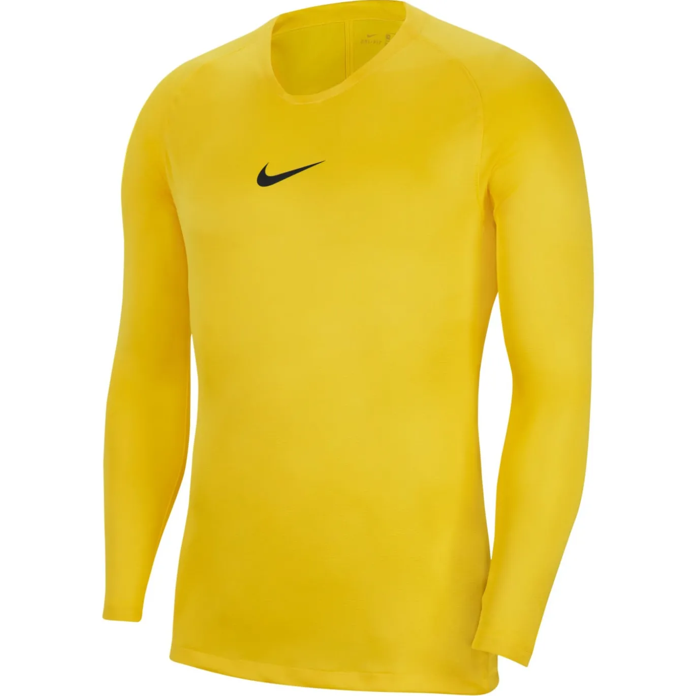 Nike Dri-FIT Park Ondershirt Lange Mouwen Geel Zwart