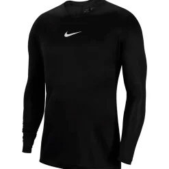 Nike Dri-FIT Park Ondershirt Lange Mouwen Zwart Wit