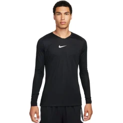Nike Dri-FIT Park Ondershirt Lange Mouwen Zwart Wit