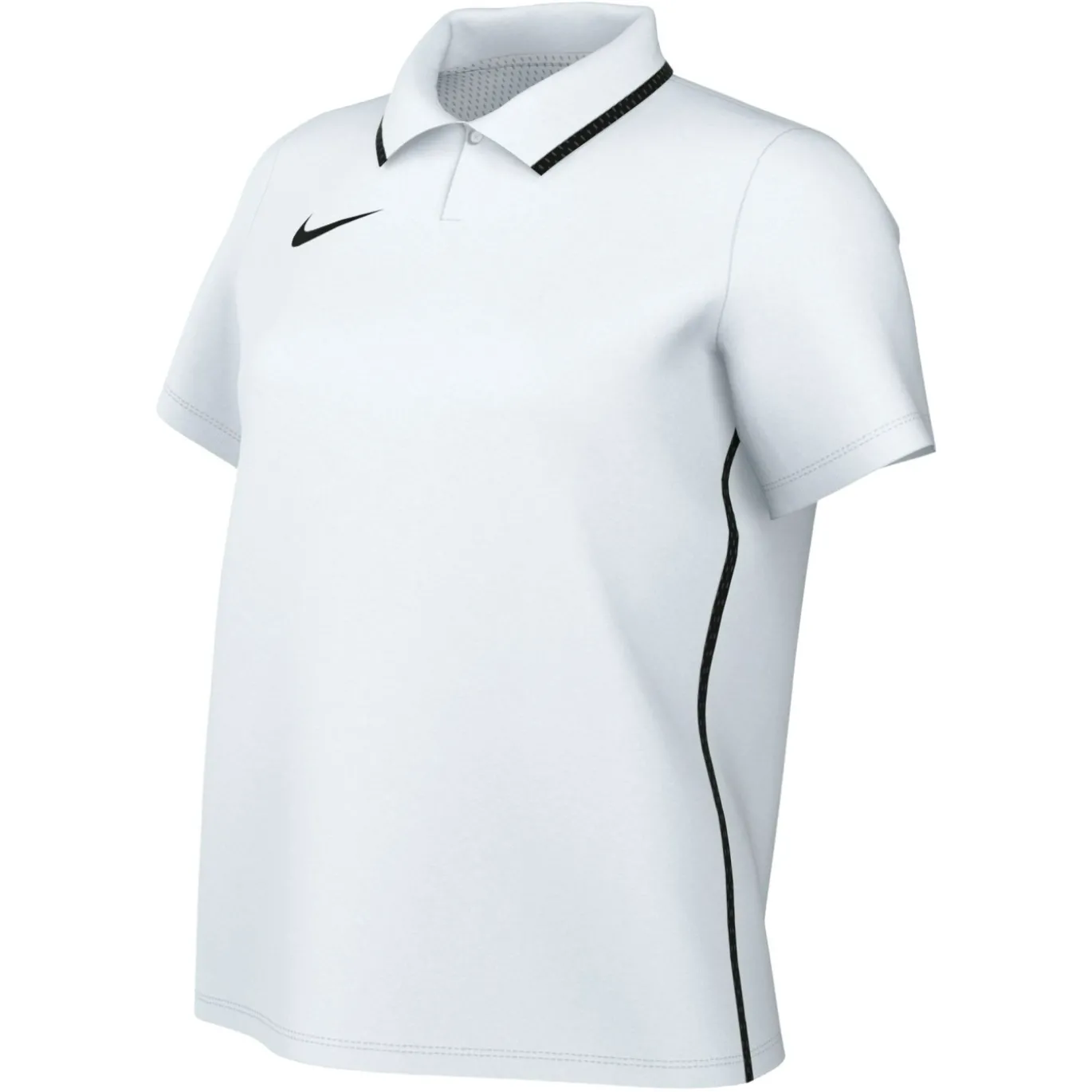 Nike Dri-FIT Park 26 Polo 1/4 Knoop Dames Wit Zwart