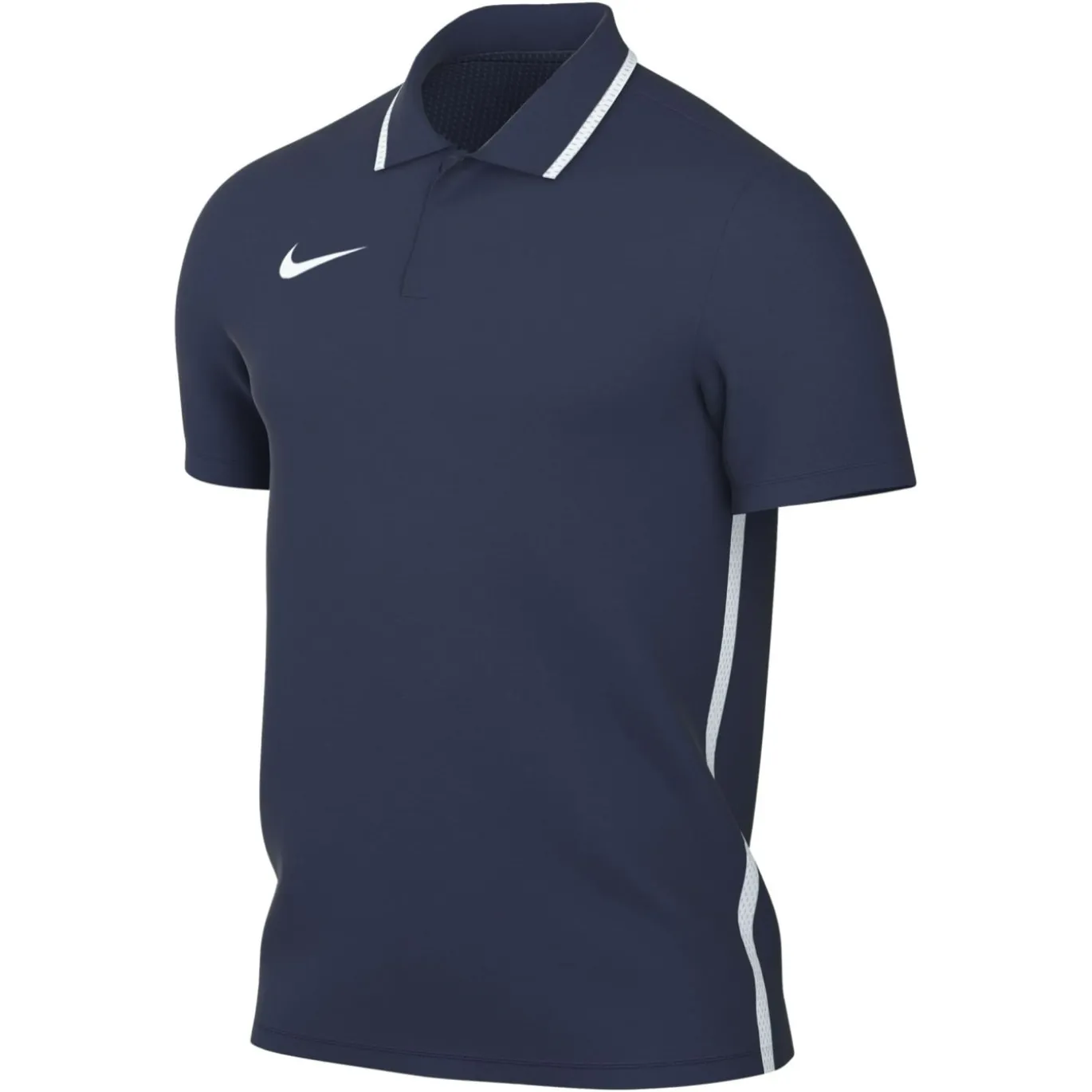 Nike Dri-FIT Park 26 Polo 1/4 Knoop Donkerblauw Wit