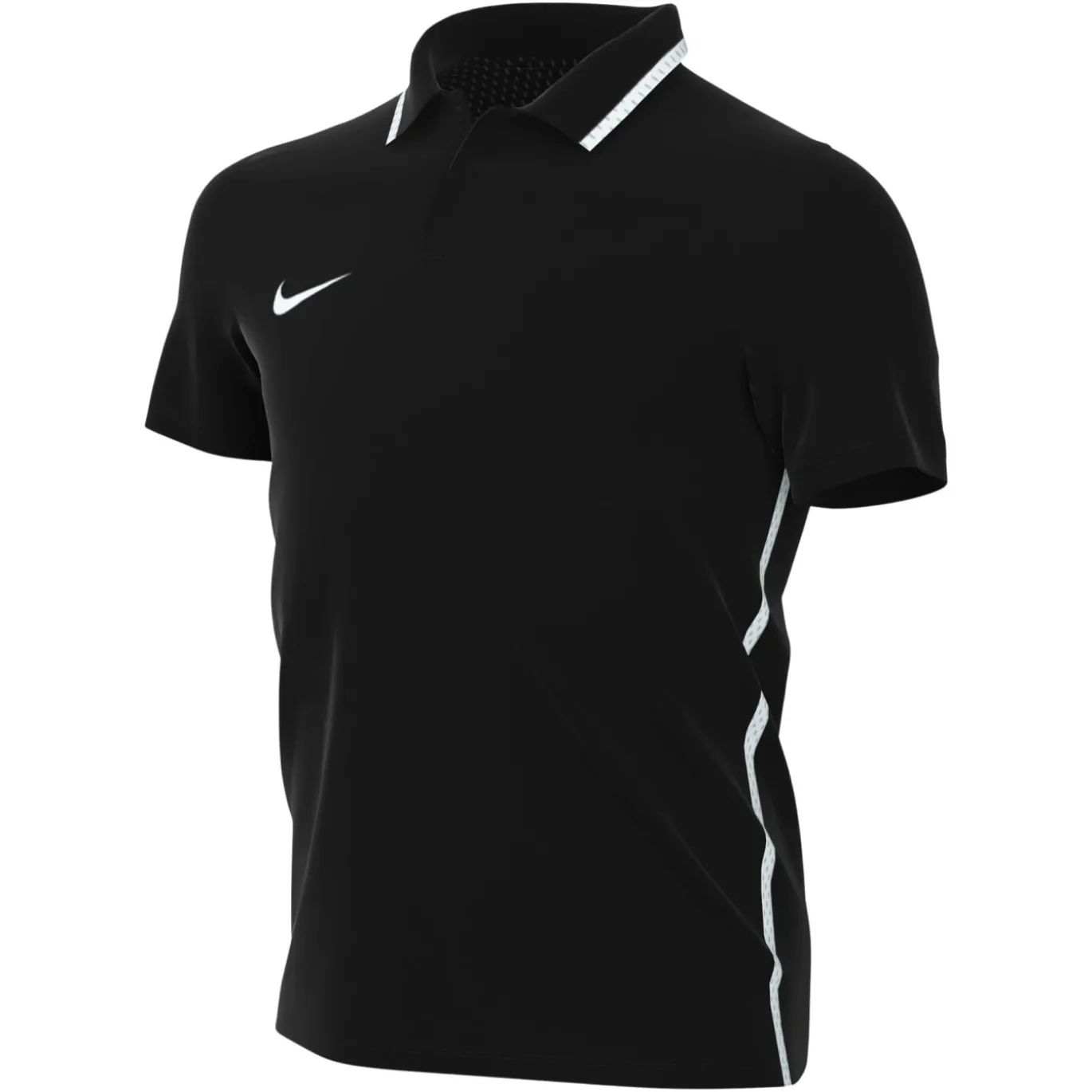 Nike Dri-FIT Park 26 Polo 1/4 Knoop Kids Zwart Wit