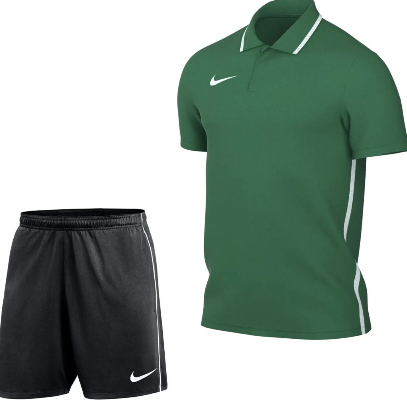 Nike Dri-FIT Park 26 Polo Trainingsset Donkergroen Zwart