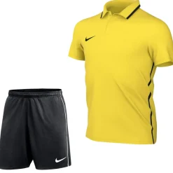 Nike Dri-FIT Park 26 Polo Trainingsset Kids Geel Zwart