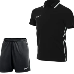 Nike Dri-FIT Park 26 Polo Trainingsset Kids Zwart Wit