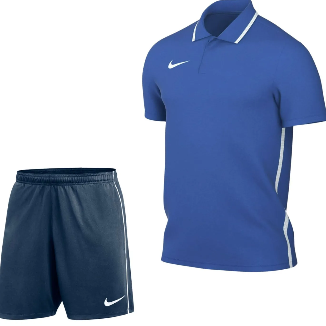 Nike Dri-FIT Park 26 Polo Trainingsset Blauw Donkerblauw