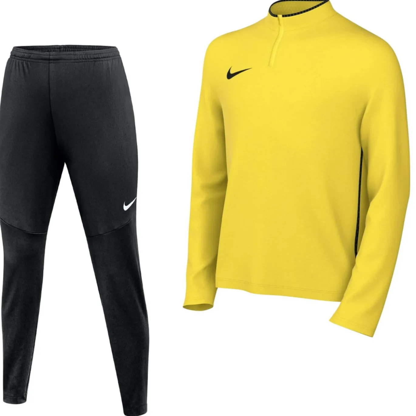 Nike Dri-FIT Park 26 Trainingspak 1/4-Zip Kids Geel Zwart