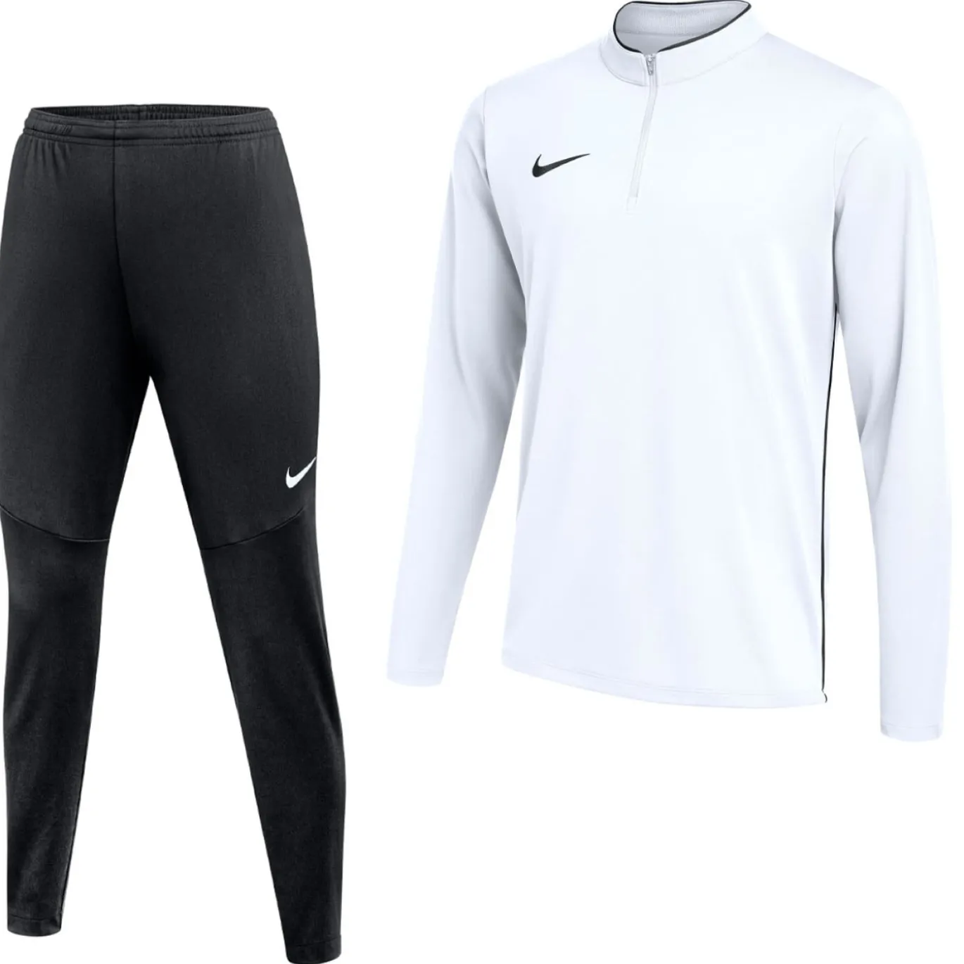 Nike Dri-FIT Park 26 Trainingspak 1/4-Zip Kids Wit Zwart