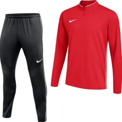 Nike Dri-FIT Park 26 Trainingspak 1/4-Zip Rood Zwart